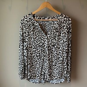 Old Navy animal print blouse